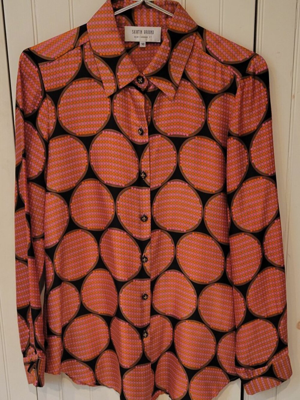 Silk Polka-Dot Blouse